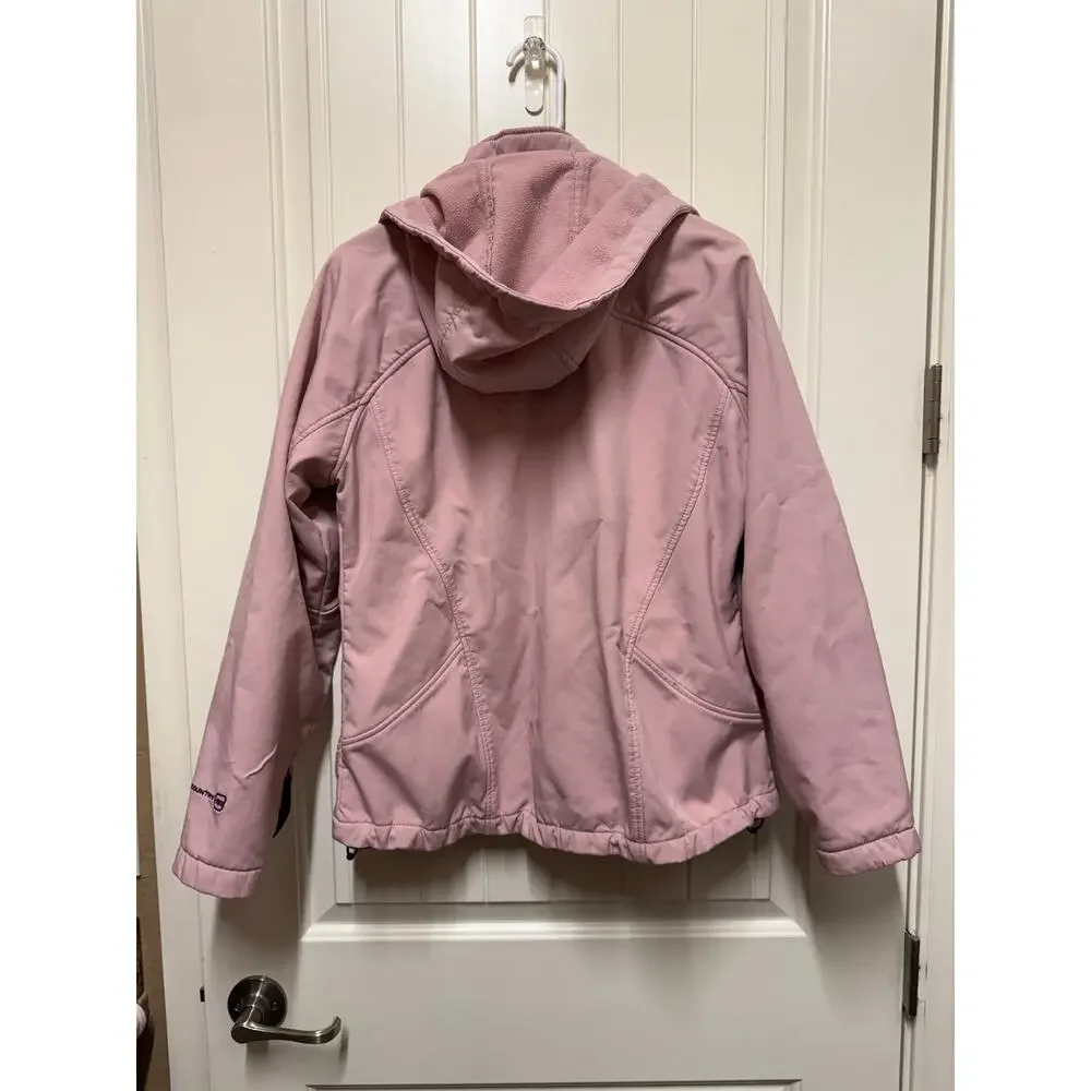 Free Country Womens Hooded Winter Ski Snow Jacket Light Pink Size Large
